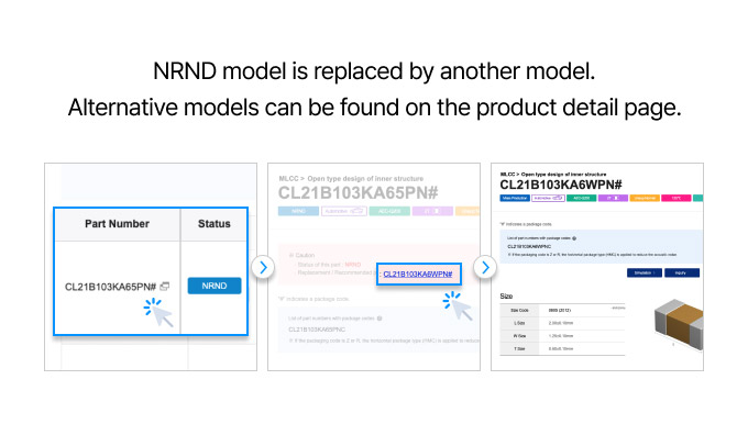 NRND model is replaced by another model. Alternative models can be found on the product detail page.
